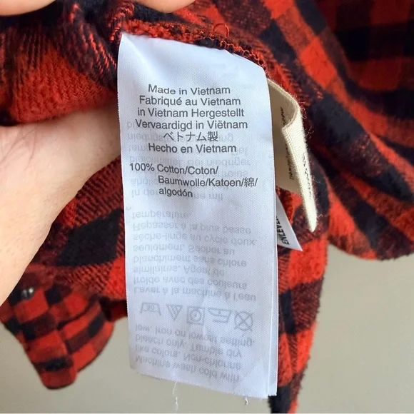 Madewell Flannel Oversized Ex-Boyfriend Shirt, Women's Size Small. - Picture 13 of 13